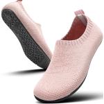 Pantofole rosa chiaro numero 35 di gomma con allacciatura elasticizzata da viaggio per Donna 