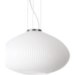 Lampadari moderni bianchi di vetro compatibile con E27 Ideal Lux 