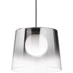 Lampade moderne nere di vetro a sospensione Ideal Lux 