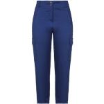 Pantaloni blu XS di cotone a vita alta per Donna Souvenir 