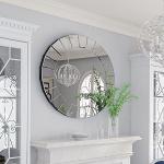 Specchio da parete lungo moderno Mirror Fantasy LEAVES TILES MIX 44x127 cm con  cornice stampata, specchiera per camera da letto, soggiorno, ingresso :  : Casa e cucina