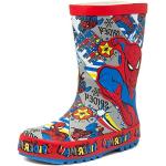 Stivali larghezza E rossi numero 26,5 di gomma da pioggia per bambini Spiderman 