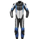 Spidi Sport Warrior Pr Abito perforato in moto ciclabile, nero-blu, dimensione 50
