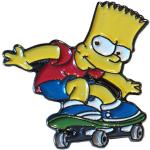 Spilla in metallo smaltato Bart Simpson (cartone animato Simpson) (25 mm)