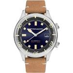 Spinnaker Mens 42mm Bradner Automatic Tidal Blue 3 Hands Watch with Stainless Steel Bracelet SP-5062-05