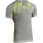 T-shirt tecniche scontate grigie XXL taglie comode mezza manica per Uomo 