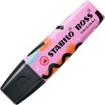 Stabilo Boss 70 Pastel by Ju Schnee Rotulador Marcador Fluorescente - Trazo entre 2 y 5mm - Tinta con Base de Agua - Color Fucsia Helado