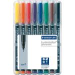 STAEDTLER 318WP8 - Lumocolor cassa permanente con 8 colori, F 0,6 mm