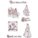 Stamperia International Rubber Stamp Timbro in Gomma HD – Sleeping Beauty Once Upon a Time, Vario, 14 x 18 cm