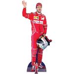 STAR CUTOUTS Sebastian Vettel Rosso, Cartone, Multicolore, 183 x 77 x 183 cm