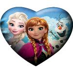 Star Licensing Disney Frozen Cuscino Cuore, Velluto, Multicolore, cm. 44 x 40