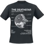 Star Wars - Death Star Blueprint - T-Shirt - Uomo - nero