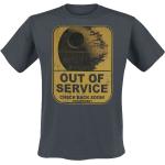 Star Wars - Death Star - Out Of Service - T-Shirt - Uomo - antracite
