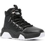 Sneakers alte larghezza E scontate nere numero 45 di gomma con stringhe per Donna Versace Jeans 