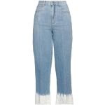 Jeans scontati blu di cotone con frange a vita alta per Donna Stella McCartney Stella 