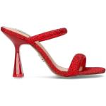 Sandali gioiello larghezza A scontati rossi numero 37 di gomma tacco a rocchetto per Donna Steve Madden 
