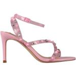 Sandali gioiello rosa numero 37,5 di gomma tinta unita con punta quadrata per Donna Steve Madden 