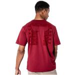 Magliette & T-shirt da lavoro rosse L di cotone Bio sostenibili con scollo tondo mezza manica con scollo rotondo per Uomo 