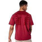 Magliette & T-shirt da lavoro rosse M di cotone Bio sostenibili con scollo tondo mezza manica con scollo rotondo per Uomo 