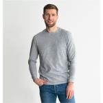 Magliette & T-shirt da lavoro grigie L sostenibili con manica lunga per Uomo 