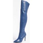 Stivali con cerniera larghezza A blu di gomma con cerniera con tacco sopra i 9 cm per Donna Guess 