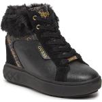 Sneakers alte scontate nere numero 41 in similpelle per Donna Guess 