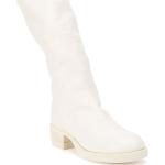 Stivali larghezza A bianchi numero 35 di pelle con cerniera con tacco per Donna GUIDI 