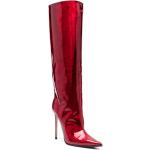 Stivali alti larghezza A scontati rossi numero 36 in pelle di vitello per Donna Le Silla 