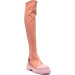 Stivali sopra il ginocchio larghezza A rosa numero 37 di gomma con cerniera antiscivolo Premiata 