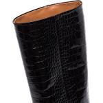 Scarpe invernali larghezza A nere numero 37 in pelle di coccodrillo Paris Texas 