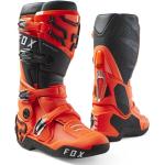 Stivali larghezza E arancioni di gomma con fibbie anti-shock moto Fox 