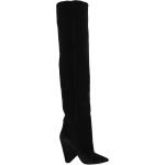 Scarpe invernali larghezza A scontate nere numero 38 in tessuto tinta unita per Donna Saint Laurent Paris 