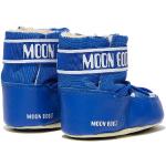 Stivali stringati larghezza E blu elettrico numero 22 in poliuretano con stringhe idrorepellenti per Donna Moon Boot 