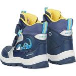 Stivali invernali larghezza B scontati blu scuro numero 26 in similpelle per bambini Geox 