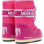 Stivali stringati larghezza E rosa numero 34 di gomma con stringhe per Donna Moon Boot 
