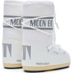 Stivali stringati larghezza E bianchi numero 35 di gomma con stringhe per Donna Moon Boot 