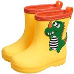 Stivali larghezza E classici gialli numero 27 di gomma con glitter impermeabili da pioggia per bambini Generic 