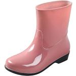 Stivaletti larghezza A da lavoro rosa numero 39 di gomma protezione S3 con punta rotonda impermeabili da moto per Donna Generic 