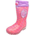 Stivali larghezza E rosa numero 26,5 di gomma con stringhe da pioggia per bambini Peppa Pig 