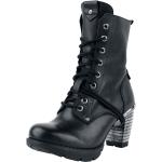 Stivali Gothic di New Rock - Trail Negro Tacon Acero - EU36 a EU43 - Donna - nero