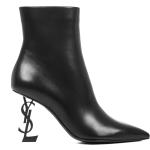 Scarpe invernali larghezza E nere numero 39 con cerniera per Donna Saint Laurent Paris 
