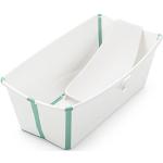 Stokke Flexi Bath Pack, Aqua - Vaschetta pieghevole + Supporto per neonati - Durevole e Facile da conservare - Comodo da usare a casa o in viaggio - Ideale per neonati fino ai 48 mesi
