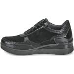 Stonefly 220676 Black Sneakers per Donna in Nabuk