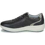 Sneakers basse larghezza E casual nere numero 37 con cerniera con tacco da 5 cm a 7 cm per Donna Stonefly 