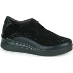 Sneakers basse scontate nere numero 37 con tacco da 5 cm a 7 cm per Donna Stonefly 