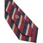 Cravatte regimental rosse in twill a righe per Uomo Dunhill 