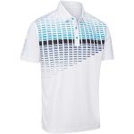 Stuburt Men's Endurance Block Polo Shirt, White/Bo
