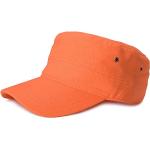 Cappellini militari arancioni di cotone per Donna 