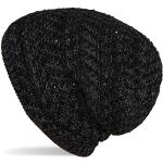 Cappelli invernali eleganti neri con paillettes per Donna 