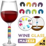 Bicchieri in silicone 8 pezzi da vino 